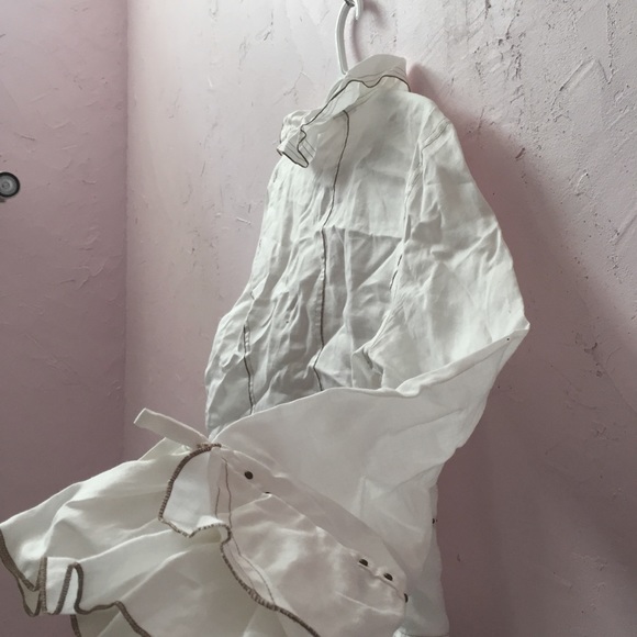 Svetlana Studded + Laced Trim Baronesses Blouse White Shirt Collar and Frills - Picture 8 of 9